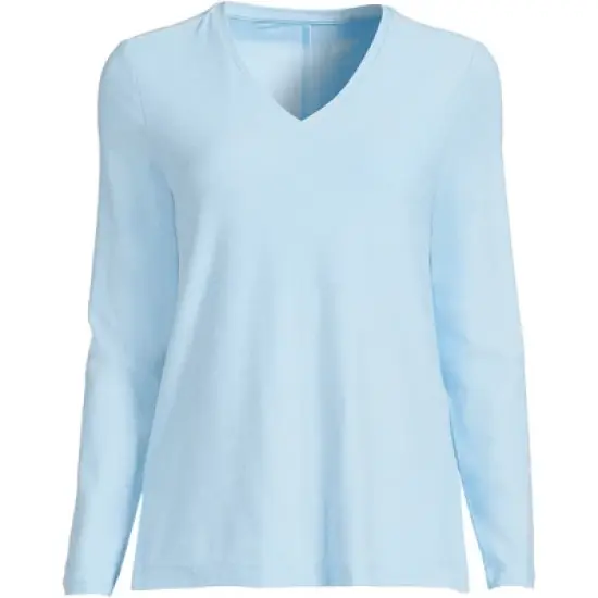 Lands' End Women's Long Sleeve Performance V-Neck Top image {4}