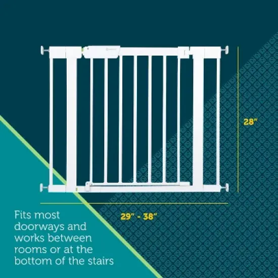 Safety 1st Pressure-Check Gate with SecureTech - White image {4}