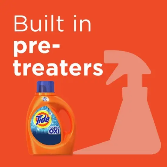 Tide Plus Ultra Oxi Liquid Laundry Detergent image {5}