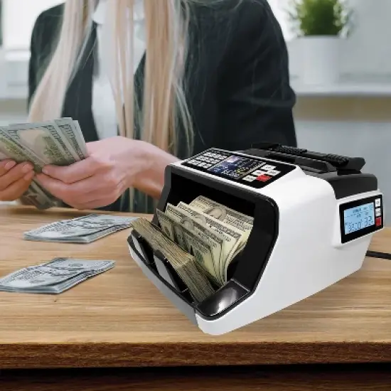 Nadex Coins&trade; V3600 Money Counter and Counterfeit Detector in White image {5}