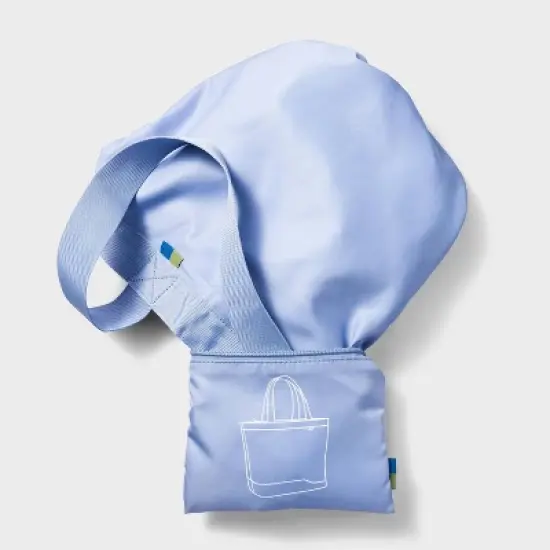 Packable Tote Blue - Open Story&trade; image {4}