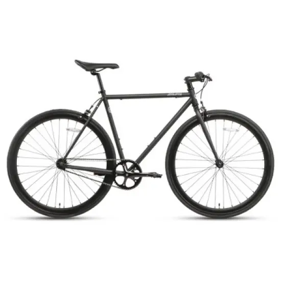 AVASTA BA9002WF-3 700C 47 Inch Single Speed Loop Fixed Gear Urban Commuter Fixie Bike with High-TEN Steel Frame for Adults 4'10" to 5'1", Matte Black image {1}