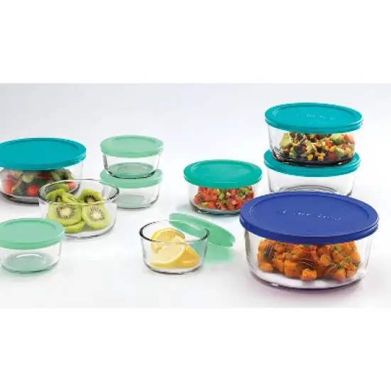Anchor Hocking 24pc Glass SnugFit Food Storage Container Set: Oven & Freezer Safe, Microwave Safe Without Lid, Dishwasher Safe image {4}