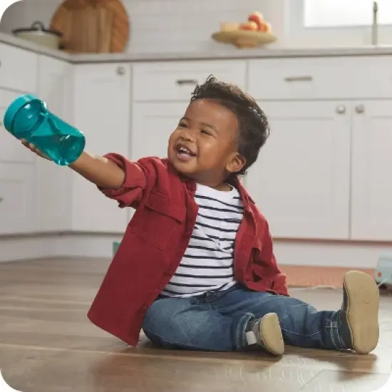 NUK Everlast Hard Spout Cup - Teal Blue - 10oz/2pk image {1}