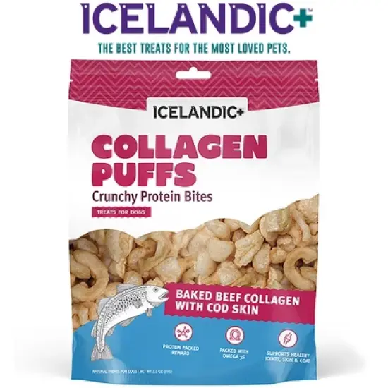 Icelandic+: Baked Beef Collagen w/ Cod Skin 2.5oz -  Treats For Med-Lg Dogs image {5}