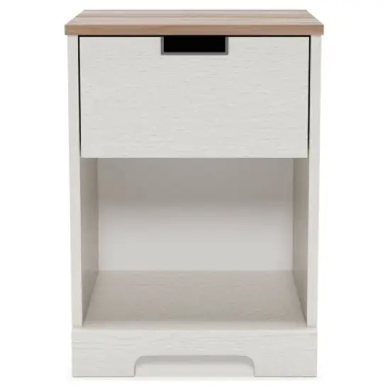 Vaibryn Nightstand Brown/Beige/White - Signature Design by Ashley image {3}