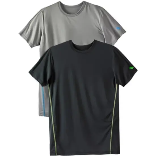 KS Sport by KingSize Men's Big & Tall KS Sport&trade; Performance Crewneck Undershirt 2-Pack image {4}