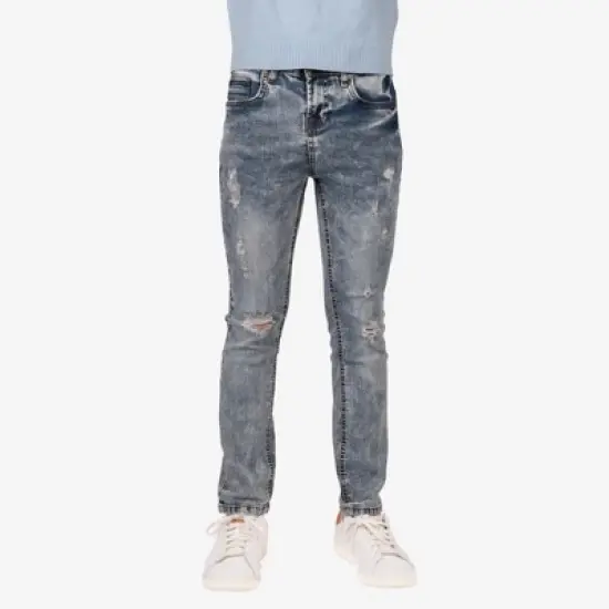 RAW X Boy's Heavy Distressed Jeans image {5}