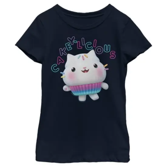 Girl's Gabby's Dollhouse Cakey-Licious Cat T-Shirt image {3}