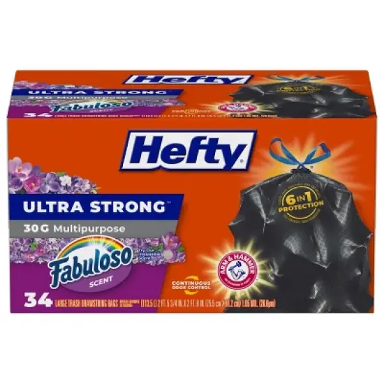 Hefty Ultra Strong Fabuloso 30gal Trash Bags - 34ct image {5}