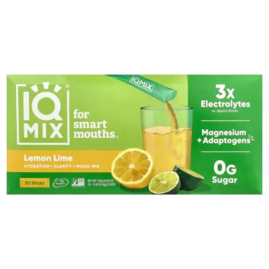 IQBAR IQ Mix&reg;, Lemon Lime, 20 Sticks, 0.28 oz (8 g) Each image {3}