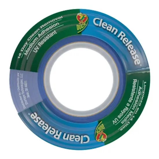 Duck 6pk Clean Release Painter's Tape 60yd/Roll: Blue Adhesive Industrial Tape, 0.94" Width, 180' Length image {1}