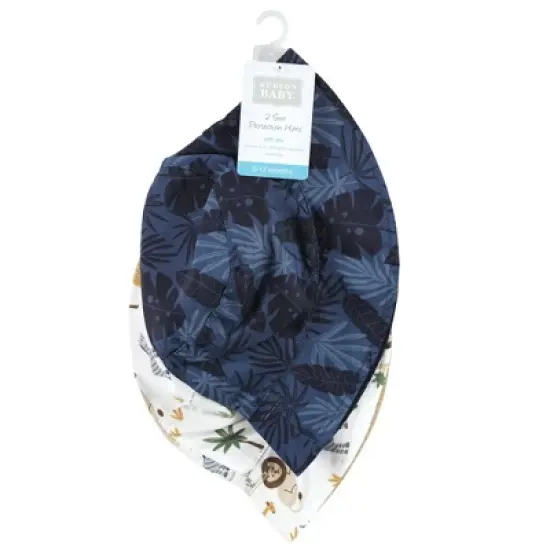 Hudson Baby Infant Boy Sun Protection Hat, Tropical Safari image {1}