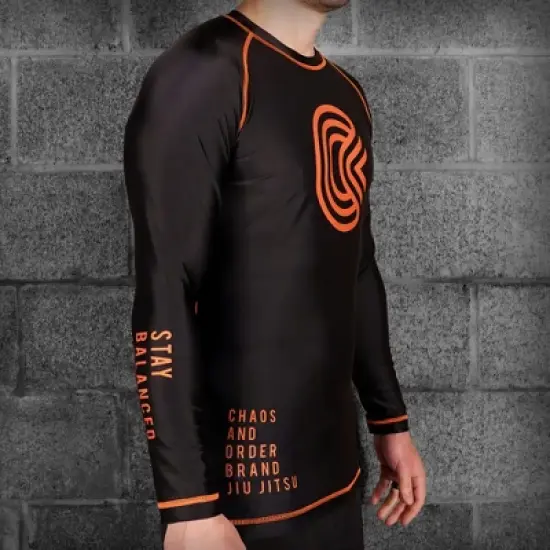 Chaos and Order Base Label V2 Long Sleeve BJJ Rashguard image {1}
