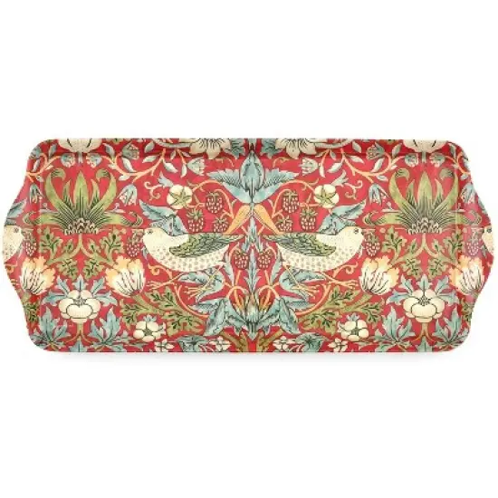 Pimpernel Morris and Co Strawberry Thief Melamine Sandwich Tray - 16.25" x 6.5" image {6}