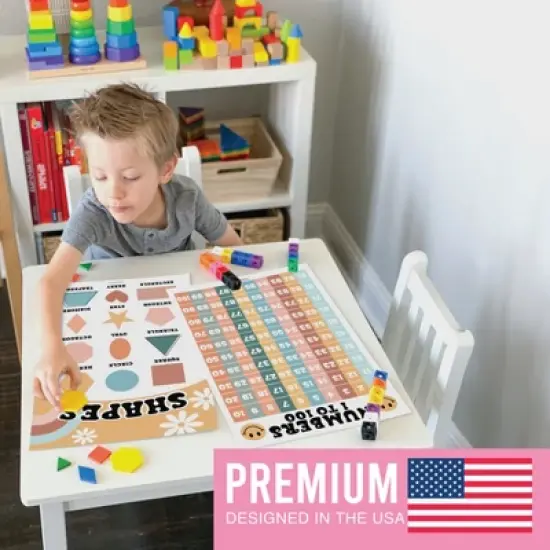 Hadley Designs Retro Boho Laminated Educational Posters for Toddlers (Set of 16) - Classroom Posters image {7}