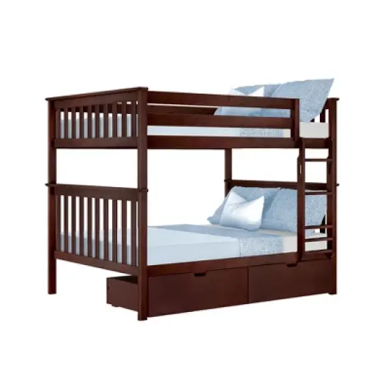 Max & Lily Full over Full Bunk Bed with Storage Drawers image {9}