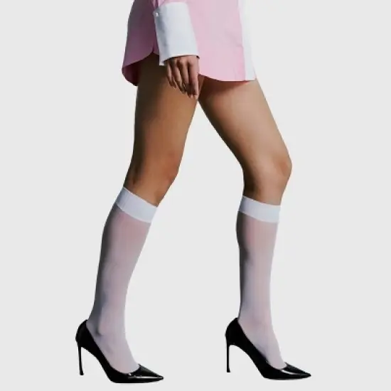 L'eggs Women's 360 Contour 2pk Knee High Tights - One Size Fits Most image {4}