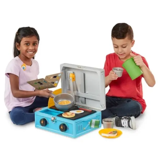 Melissa & Doug Let's Explore Camp Stove Play Set image {7}