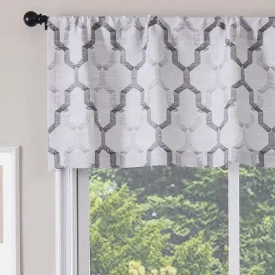 Kate Aurora Living Shabby Trellis Clover Rod Pocket Window Curtain Valances image {7}