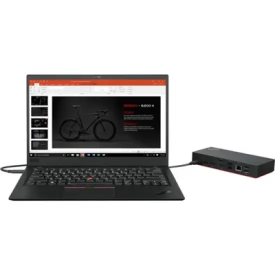 Lenovo ThinkPad Universal USB-C Dock - 3840 x 2160 Resolution - 3 Displays Supported - 1 x HDMI Ports & 2 x DisplayPorts image {3}