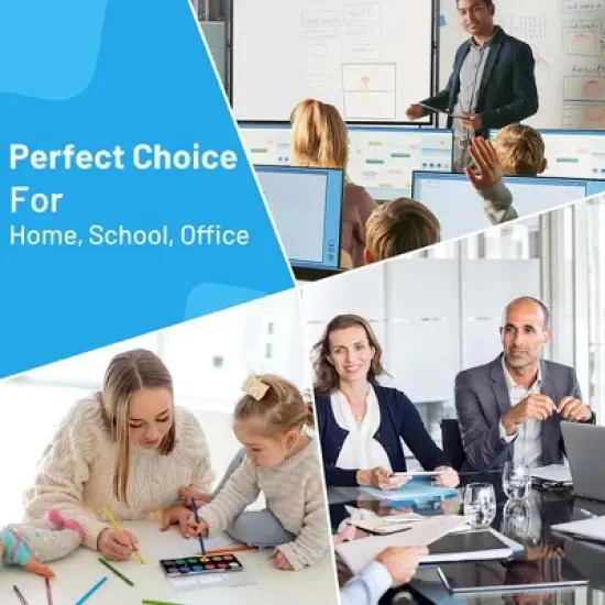 Costway 48"x36" Mobile Magnetic Double-Sided Reversible Whiteboard Height Adjust Green/Black/White/White+Black image {5}