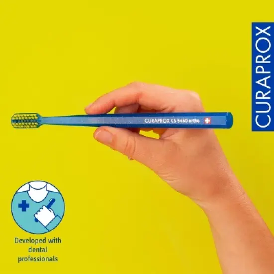 Curaprox CS 5460 Ortho, Ultra Soft Toothbrush with V-Trim for Gentle and Effective Braces Care image {4}