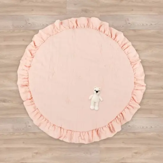 Lush D&eacute;cor Baby Round Ruffle Play Mat image {5}