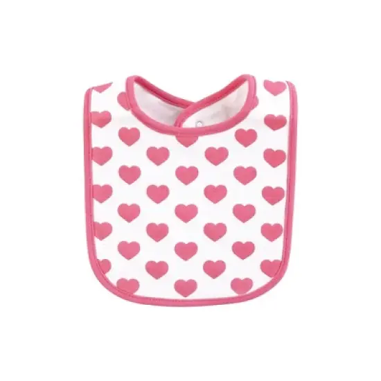 Hudson Baby Infant Girl Cotton Bib and Sock Set, Love Family, One Size image {4}