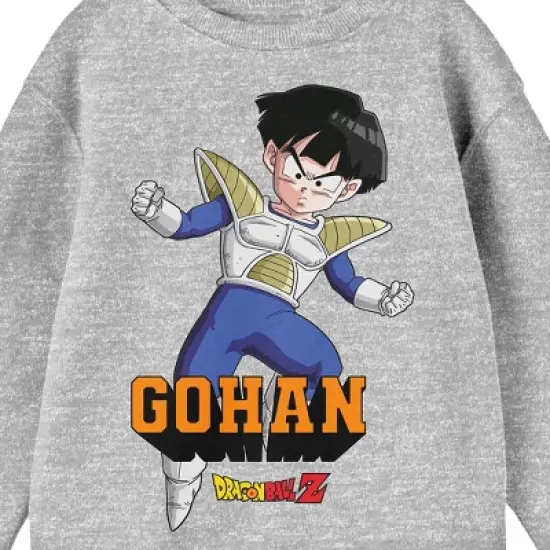 Dragon Ball Z Crew Neck Long Sleeve Athletic Heather Youth Sweatshirt image {1}