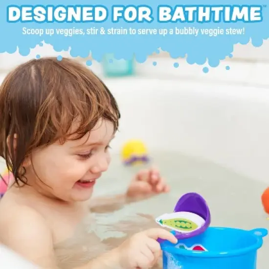 Tub Works Tub Soup Scoop, Strain & Play Toddler Bath Toy image {1}