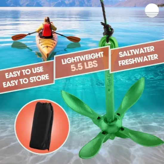 RAD Sportz 5.5lb Foldable Kayak Anchor Kit image {1}