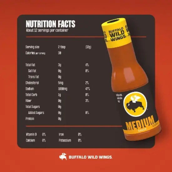 Buffalo Wild Wings Medium Sauce - 12oz image {6}