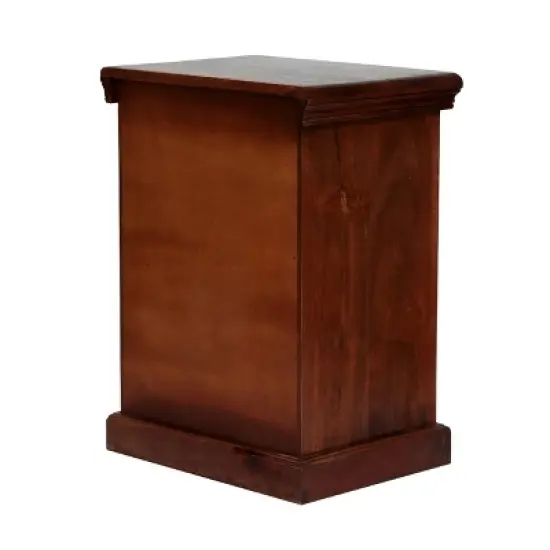 Pocatello Handcrafted Boho Mango Wood Nightstand Walnut - Christopher Knight Home image {3}