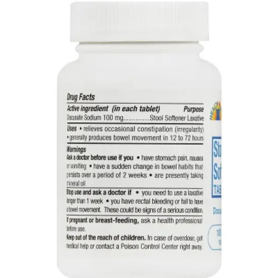 Geri Care - Stool Softener Docusate Sodium 100mg Softgel, 100 Count image {4}