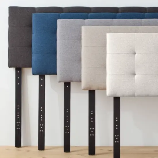 Emmie Adjustable Upholstered Headboard with Square Tufting - Brookside Home image {3}