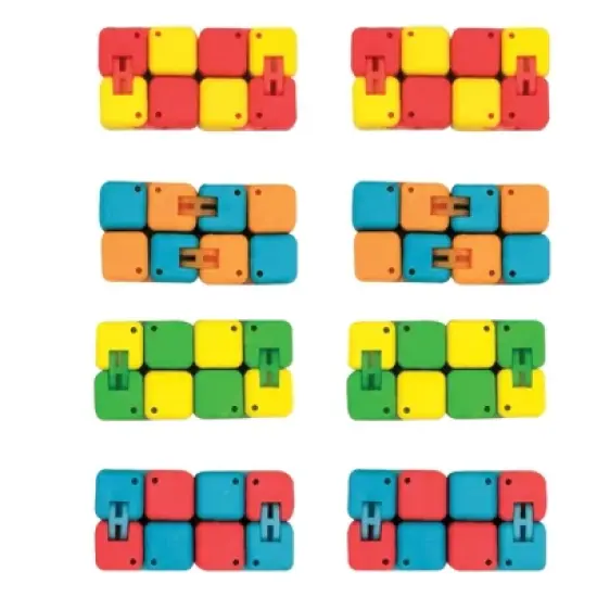 Click & Erase! Infinity Cube Erasers (6 Pack) - Fun Fidget Toy & Effective Eraser image {4}