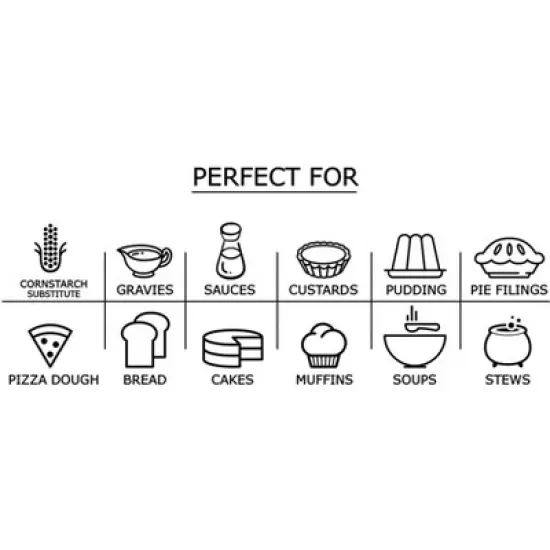 Organic Potato Starch - Unmodified Powder, Non-GMO, Pure Flour, Kosher, Vegan image {4}