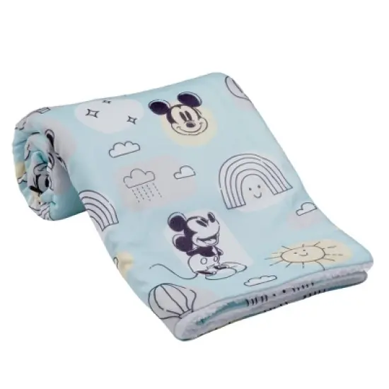 Lambs & Ivy Disney Baby Classic Mickey Mouse Sherpa Baby Blanket image {3}