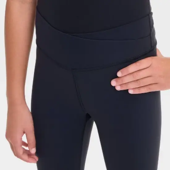 Girls' Everyday Soft Crossover Waistband Leggings - All In Motion&trade; image {2}