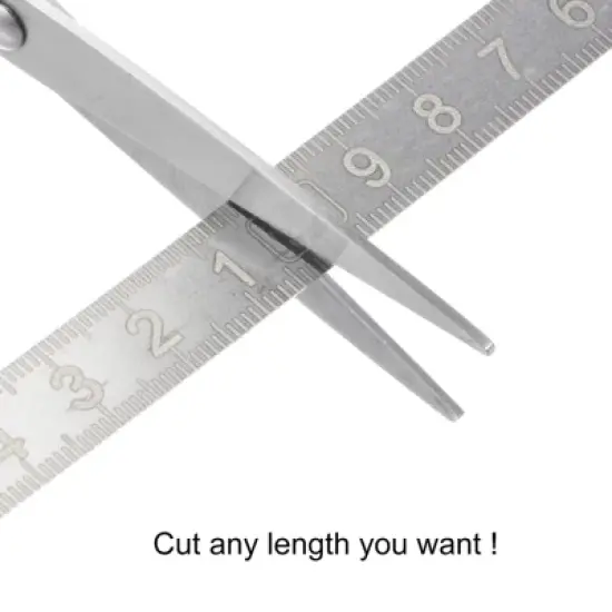 Unique Bargains Steel Right to Left Read Sticky Metric Scale Adhesive Tape Measure image {4}