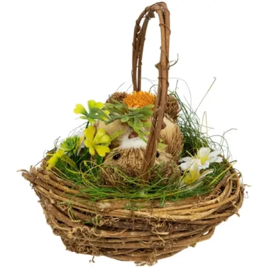 Northlight Sisal Easter Bunny in Woven Basket Decoration - 6.5" image {5}