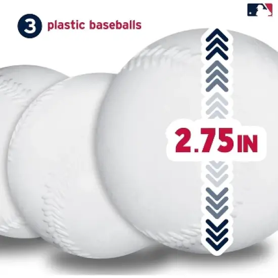 Franklin MLB Pop A Pitch Youth Baseball Batting Machine With Plastic Bat, Balls & Pitch Unit image {14}