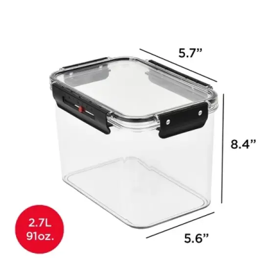 SharpChef Airtight Food Storage Container with Easy locking lids, Date Indicator, Leakproof, Kitchen Pantry Organization and Storage, BPA-Free image {3}