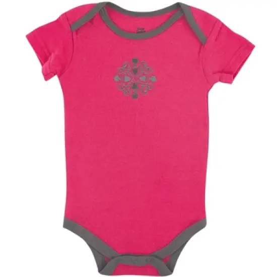 Yoga Sprout Baby and Toddler Girl Cotton Hoodie, Bodysuit or Tee Top, and Pant, Medallion Baby image {2}