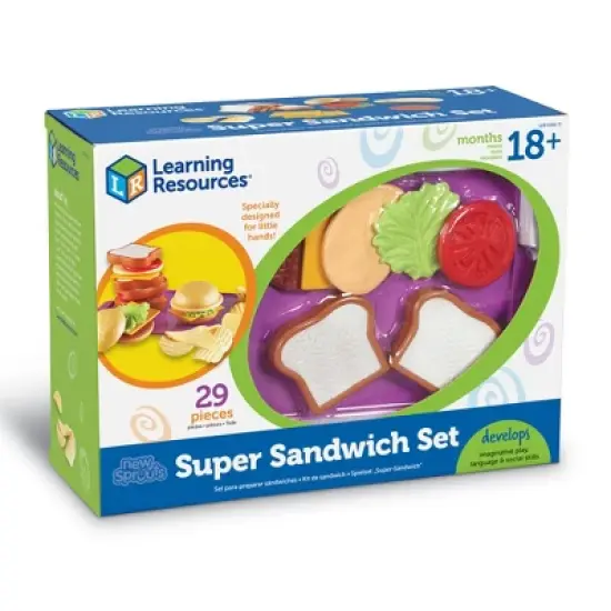 Learning Resources New Sprouts Super Sandwich Set, 29 Piece Set, Ages 18 mos+ image {3}