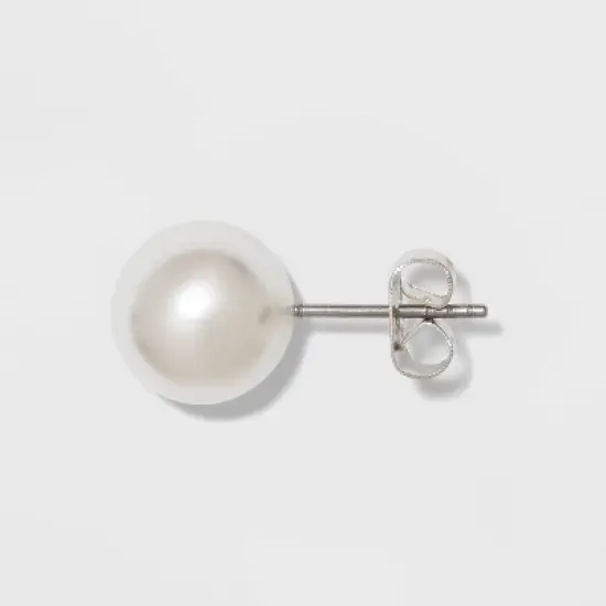 Stud Earring Set 8pc - A New Day&trade; Gold/Pearl image {1}