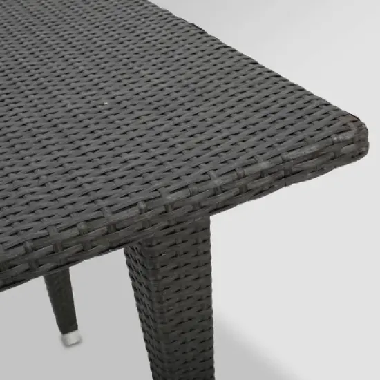 Celeste 5pc Wicker Dining Set - Gray/Light Gray - Christopher Knight Home image {4}