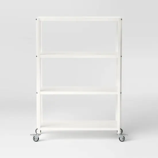 44" 3 Shelf Metal Rolling Bookcase - Room Essentials&trade; image {2}
