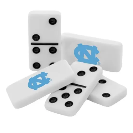 MasterPieces Officially Licensed NCAA UNC Tar Heels 28 Piece Dominoes Game for Adults image {2}